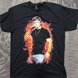 Gildan Black Tee with Fiery Graphic